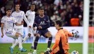 Paris St Germain's Kylian Mbappe scores their first goal Reuters/Sarah Meyssonnier
