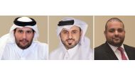 From left: QInvest’s Chairman Sheikh Jassim bin Hamad bin Jassim bin Jaber Al Thani; Co-Chief Executive Officer Hussain Abdulla, and Co-Chief Executive Officer Hussein Fakhreddine. 