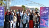 Qatar Gymnastics Federation President and First Vice President at International Gymnastics Federation (FIG) Ali Al Hitmi with members of FIG men’s (MAG) and women’s (WAG) Technical Committees.