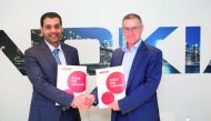 Sheikh Mohammed bin Abdulla Al Thani, CEO, Ooredoo Qatar and Chief Customer Experience Officer, Nokia, Ricky Corker during the event. 