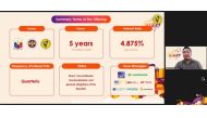 Screengrab of the online information session on Retail Treasury Bond 
