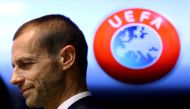 FILE PHOTO: UEFA president Aleksander Ceferin arrives at a news conference in Stara Pazova, Serbia, March 31, 2017. REUTERS/Antonio Bronic