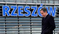 U.S. Secretary of State Antony Blinken disembarks his plane as he arrives for his visit, amid Russia's invasion of Ukraine, in Rzeszow, Poland March 5, 2022. Olivier Douliery/Pool via REUTERS