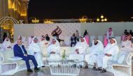 Qatar Chamber Chairman Sheikh Khalifa bin Jassim Al Thani and other officials during the event.