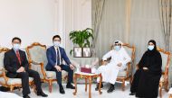 Officials during the meeting. 