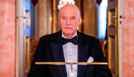 Norway's King Harald gives the New Year's speech at the Royal Palace in Oslo, Norway, December 31, 2020. Picture taken December 31, 2020. Haakon Mosvold Larsen/NTB Scanpix/via REUTERS