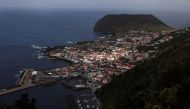 A general view of Velas as small earthquakes have been recorded in Sao Jorge island, Azores, Portugal, March 27, 2022. REUTERS/Pedro Nunes


