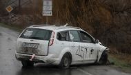 A shot car with inscriptions 