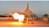 Firing of the Ramadan cannon at Souq Waqif. Photo by Abdul Basit | The Peninsula