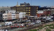 General view of the scene of a shooting at a subway station in the Brooklyn borough of New York City, New York, U.S., April 12, 2022. REUTERS/Andrew Kelly/File Photo