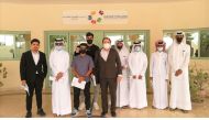 Officials at Qatar-Finland International School during the event.