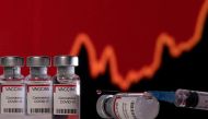 Vials labelled 