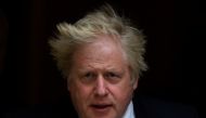 British Prime Minister Boris Johnson departs Downing Street to deliver a statement at the Houses of Parliament, London, Britain, April 19, 2022. REUTERS/Toby Melville