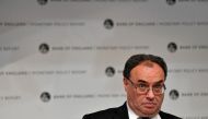 FILE PHOTO: Governor of the Bank of England Andrew Bailey attends the Monetary Policy Report Press Conference at The Bank of England, in London, Britain November 4, 2021. Justin Tallis/Pool via REUTERS/File Photo

