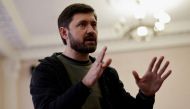 FILE PHOTO: Mariupol Mayor Vadym Boichenko speaks during an interview with Reuters, amid Russia's invasion of Ukraine, at an undisclosed location in Ukraine, April 21, 2022. REUTERS/Ueslei Marcelino/File Photo
