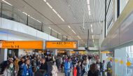 FILE PGOTO: Travellers wait in lines at Amsterdam Schiphol Airport as an unannounced strike of ground staff caused many delays and cancellations, in Amsterdam, Netherlands April 23, 2022. REUTERS/Anthony Deutsch/File Photo
