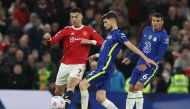 Manchester United's Cristiano Ronaldo in action with Chelsea's Jorginho REUTERS/Phil Noble


