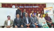 The new office-bearers of Science India Forum-Qatar.