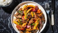 Lomo Saltado. (Rey Lopez / The Washington Post)