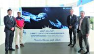 Officials during the launch of the iftar meal distribution drive recently. 