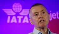 FILE PHOTO: Willie Walsh, Director General of the International Air Transport Association, takes part in a panel discussion at the International Air Transport Association's (IATA) Annual General Meeting in Boston, Massachusetts, U.S., October 5, 2021. REUTERS/Brian Snyder/File Photo
