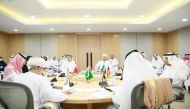 Officials during the meeting, in Riyadh, recently. 