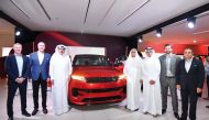 Officials during the launch of the new Range Rover Sport in Doha, recently. 