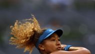 May 1, 2022 Japan's Naomi Osaka in action during her second round match against Spain's Sara Sorribes Tormo REUTERS/Susana Vera

