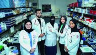 Dr. Isra Marei with other members of the research team. 