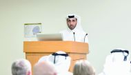 Faisal Rashid Al Sahouti, CEO of Qatar International Court speaking during the event.