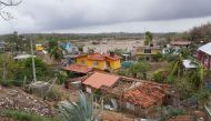 The roof of a house is damaged in the aftermath of Hurricane Agatha, in San Isidro del Palmar, Oaxaca state, Mexico, May 31, 2022. REUTERS/Jose de Jesus Cortes
