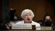 U.S. Treasury Secretary Janet Yellen testifies before a Senate Finance Commmittee hearing on President Biden's 2023 budget, on Capitol Hill in Washington, U.S., June 7, 2022. REUTERS/Evelyn Hockstein
