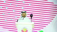Dr. Saleh Ali Al Marri, Assistant Minister of Public Health for Health Affairs, addressing the conference. 