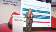 Philip Andrews, Vice President - CEMEA at Red Hat speaking during the event.