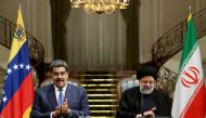 Iranian President Ebrahim Raisi and Venezuelan President Nicolas Maduro attend a news conference in Tehran, Iran, June 11, 2022.