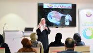 Participants listening to a training session during the celebration of World Environment Day 2022.