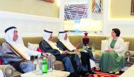 Prime Minister of the Republic of Moldova H E Natalia Gavrilita with delegation from Qatar Chamber led by its Chairman Sheikh Khalifa bin Jassim Al Thani at the Sheraton Hotel, yesterday.