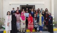 Ambassador of Pakistan H E Syed Ahsan Raza Shah with participants of the 'Future of Women in Energy Scholars Program'. 