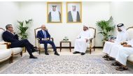 Assistant Foreign Minister for Regional Affairs H E Dr. Mohammed bin Abdulaziz bin Saleh Al Khulaifi meeting Italian Minister of Foreign Affairs’ Special Envoy for Libya H E Nicola Orlando yesterday.
