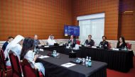 Ooredoo CEO Sheikh Mohammed bin Abdulla Al Thani taking part in a high-level roundtable at Qatar Economic Forum.