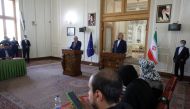 Iran's Foreign Minister Hossein Amir-Abdollahian and High Representative of the European Union for Foreign Affairs and Security Policy Josep Borrell attend a joint news conference, in Tehran, Iran June 25, 2022. (Majid Asgaripour/WANA via REUTERS)