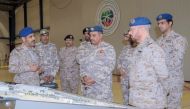 Chief of Staff of the Armed Forces H E Salem bin Hamad bin Aqeel Al Nabit visiting King Abdulaziz Air Base in Dhahran.