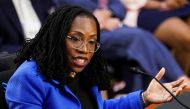 Judge Ketanji Brown Jackson testifies during the third day of Senate Judiciary Committee confirmation hearings on her nomination to the U.S. Supreme Court, on Capitol Hill in Washington, U.S., March 23, 2022. Reuters/Kevin Lamarque/File Photo