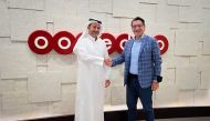 Aziz Aluthman Fakhroo, Managing Director and Group CEO, Ooredoo with Matteo Gatta, CEO of BICS.