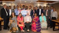 Participants in the 250th meeting of Ooredoo Toastmasters Club of District 116, Qatar.