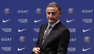 The new Paris St Germain coach Christophe Galtier during the press conference REUTERS/Benoit Tessier