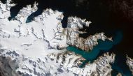 File image used for representation only - Glaciers Ebb on South Georgia Island 