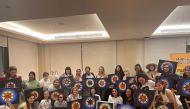 Participants during ‘Women in Art at the Pool Café’ event.