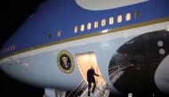 U.S. President Joe Biden departs for his first trip as president to the Middle East where he will visit Israel, the occupied West Bank and Saudi Arabia, at Joint Base Andrews, Maryland, U.S., July 12, 2022. REUTERS/Evelyn Hockstein
