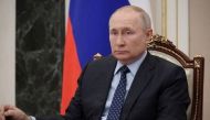 Russian President Vladimir Putin chairs a meeting with members of the government via video link at the Kremlin in Moscow, Russia July 8, 2022. Sputnik/Mikhail Klimentyev/Kremlin via REUTERS